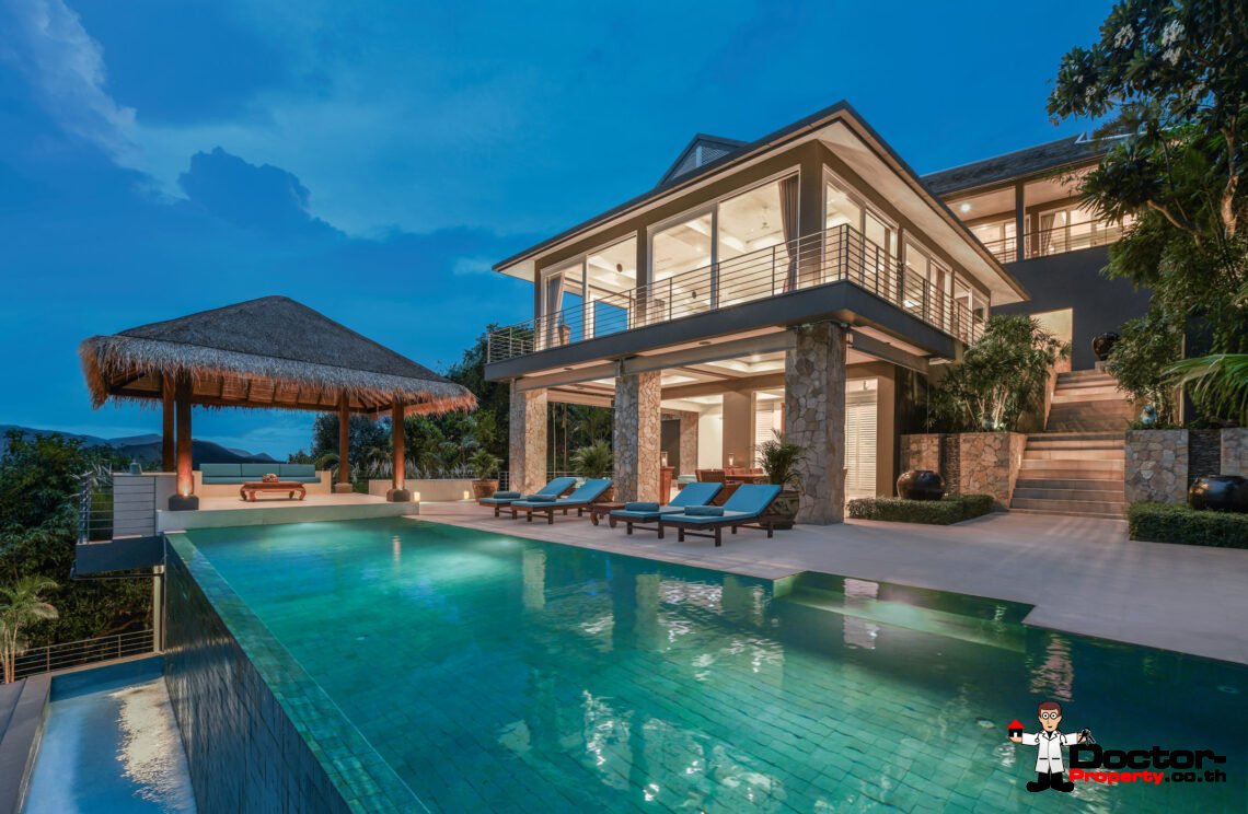 Luxurious 7 Bedroom Villa in Chaweng Hill, Koh Samui – For Sale
